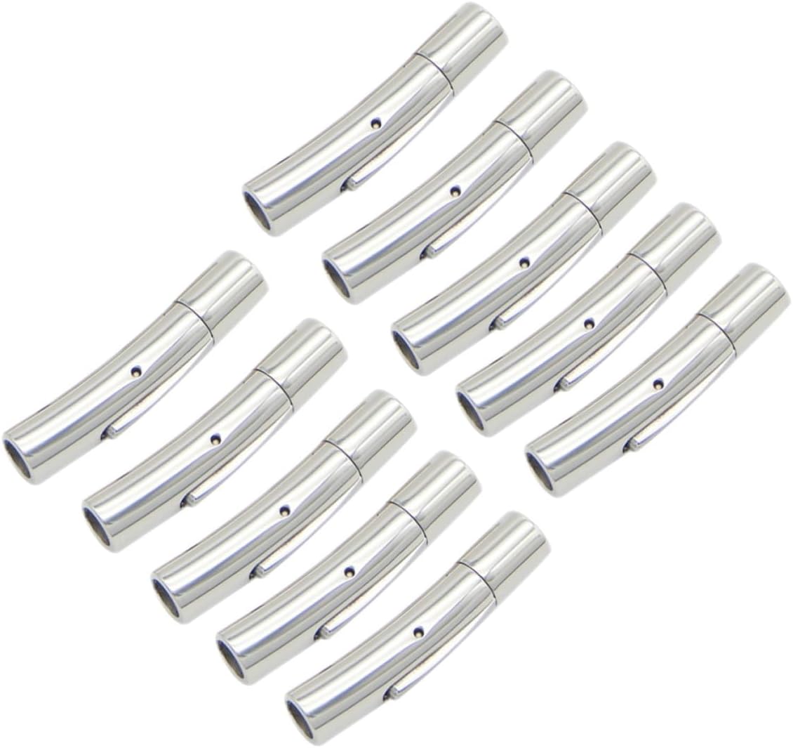 10pcs Stainless Steel Bracelet End Caps for DIY Jewelry Making