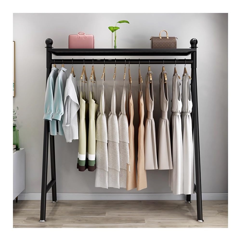 LRZPTDYU Vertical Clothes Hanger RackLarge Capacity Portable Clothing Organizer for Bedroom Living Room & Retail Store (Black 120x40x150 cm)