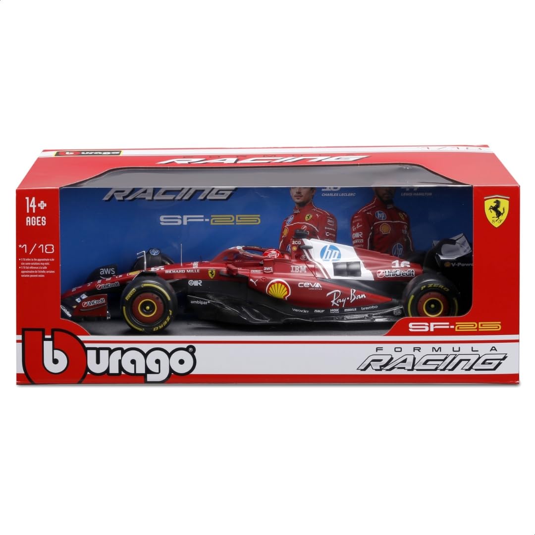 Amazon.co.jp: Bburago 2025年モデル 1/18 F1 フェラーリ SF-25#16