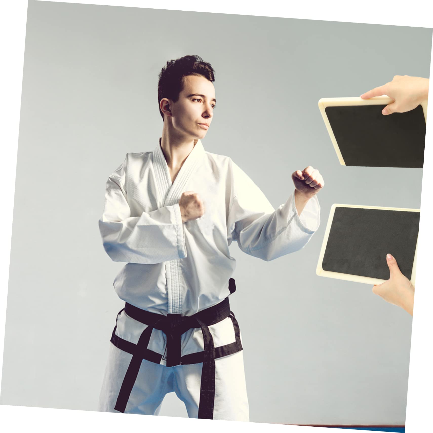Mikikit Portable Taekwondo Practice Board Reusable Karate Breaking Board for Padded Lightweight Martial Arts Training Tool for Indoor Use and Performing