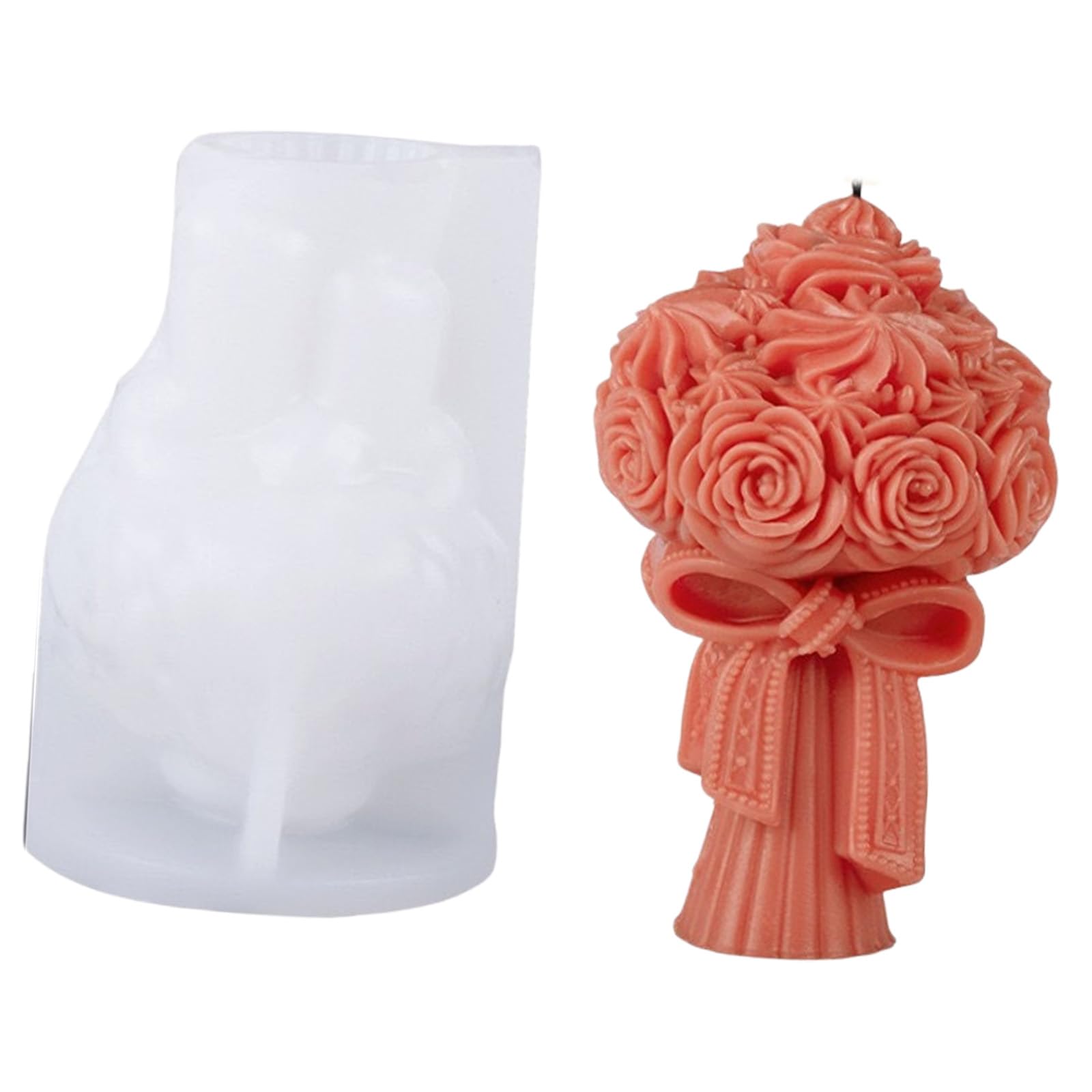 HZBB Silicone Flower for Soap Craft Bouquet Designs Flexible Materials Home Decoration Flower