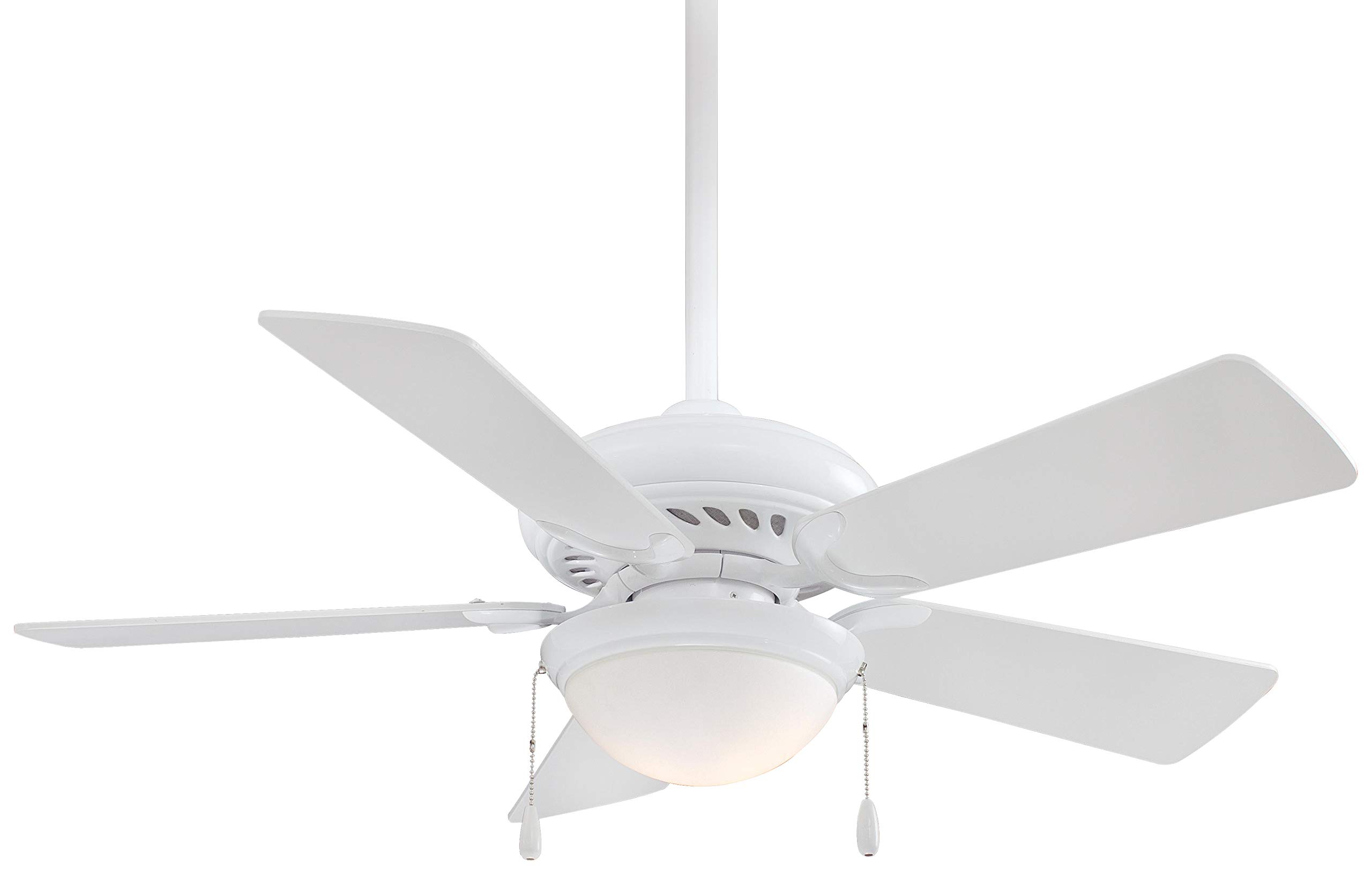 Minka-Aire F563-SP-WH Supra 44 Inch Pull Chain Ceiling Fan in White Finish