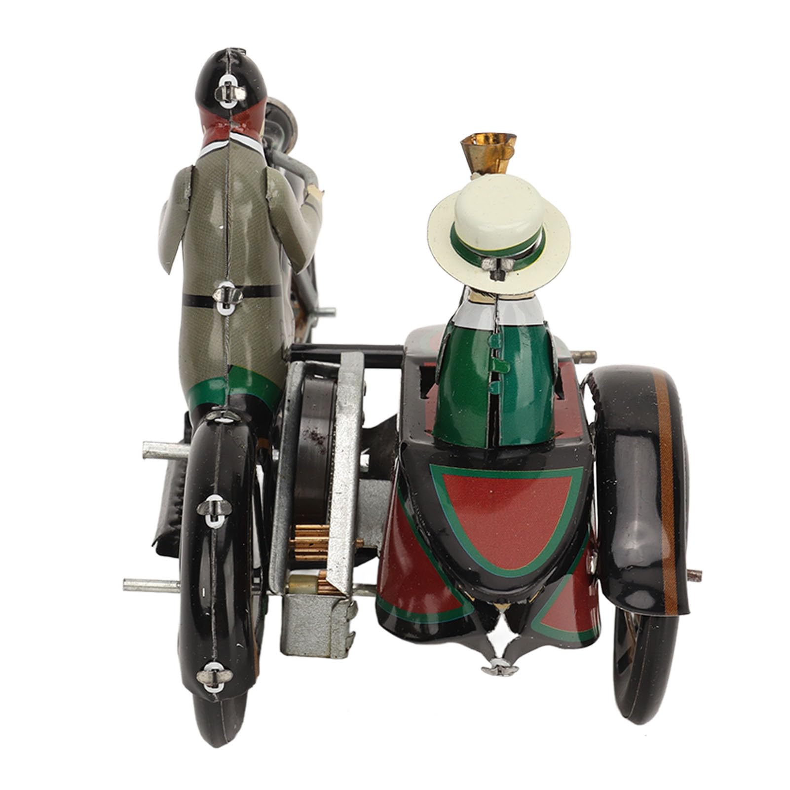 Zerodis – Moto à Remonter 3 Roues En Fer Blanc, Jouet Vintage Nostalgique, Collection Décoration
