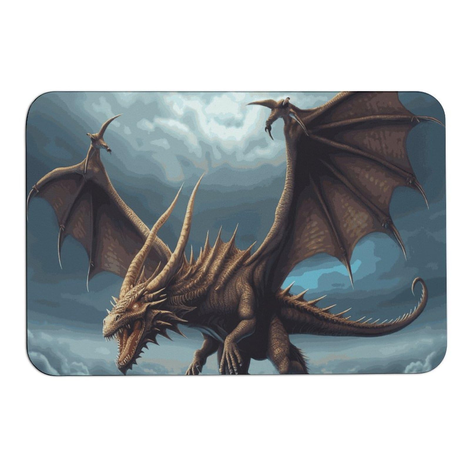 Tapis dragon volant antidérapant 60x39 cm pour sécuriser et sublimer votre entrée intérieure