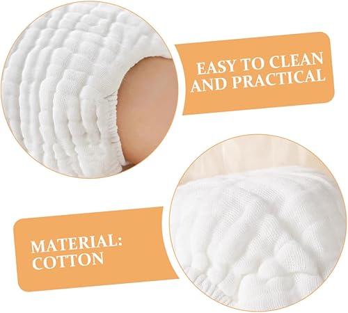 Miniatura 3 de 5 piezas de pañales reutilizables para niños y niñas, para recién nacidos y niñas, lavables a máquina, gasa de algodón, insertos de pañales de