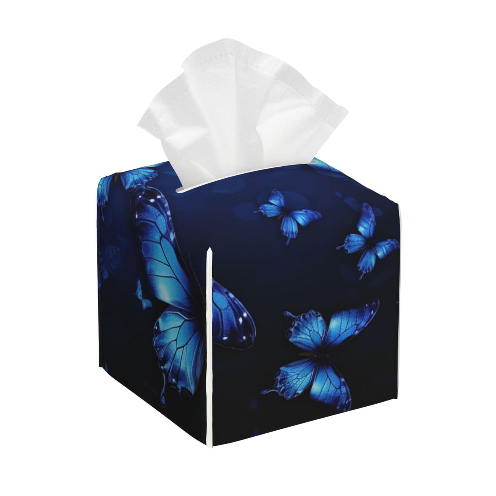 Floral Butterfly Tissue Box Cover Square Cube Boxes