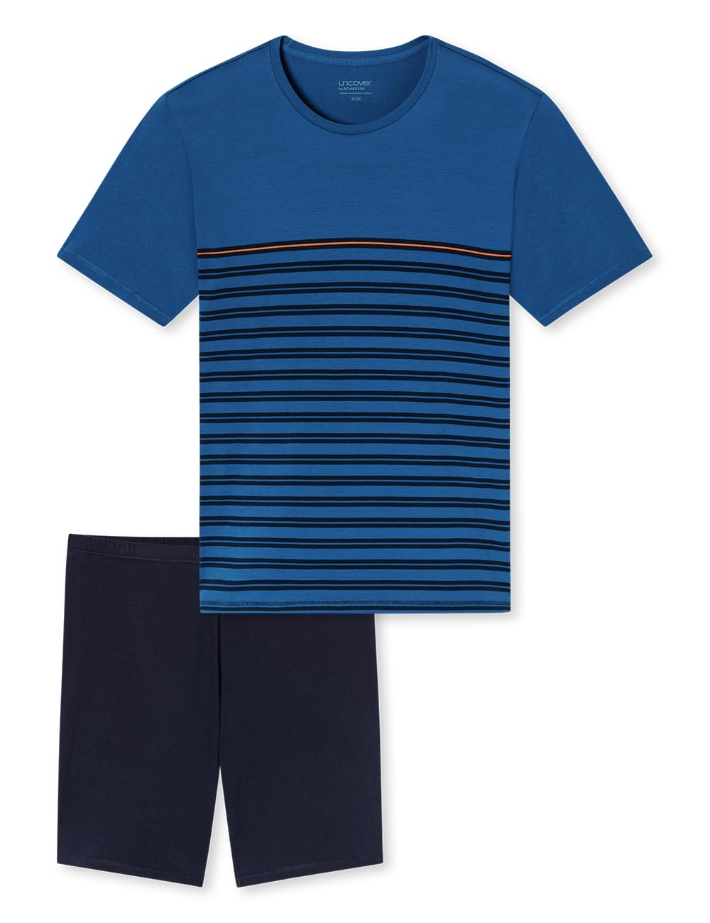 Uncover by Schiesser Herren Uncover By Schiesser Herren Schlafanzug Set Shirt und Hose Kurz - Nachtwäsche Pyjamaset (1er Pack)