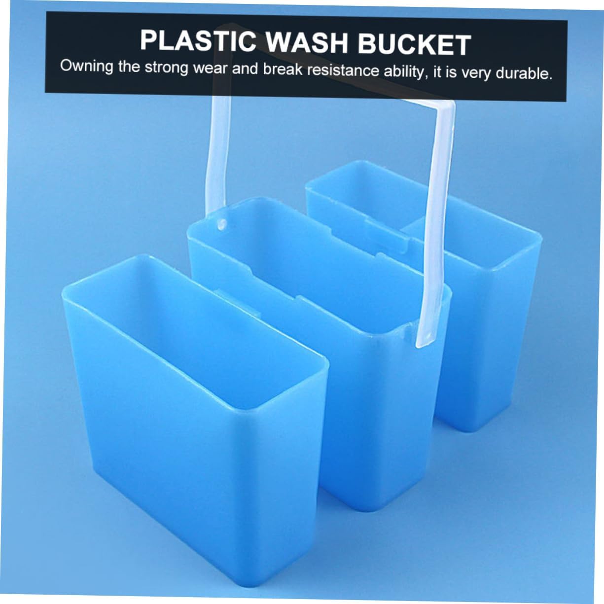DOITOOL Break Resistance Pen Washing Bucket for Artists Brush Cleaner Makeup Brushes Holder Art Cleaning Tool