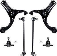 Vista 20 de Detroit Axle - Kit de brazos de control delantero RWD para Mercedes-Benz E320 E420 E430 E55 AMG, 2 brazos de control inferiores, 2 brazos de control