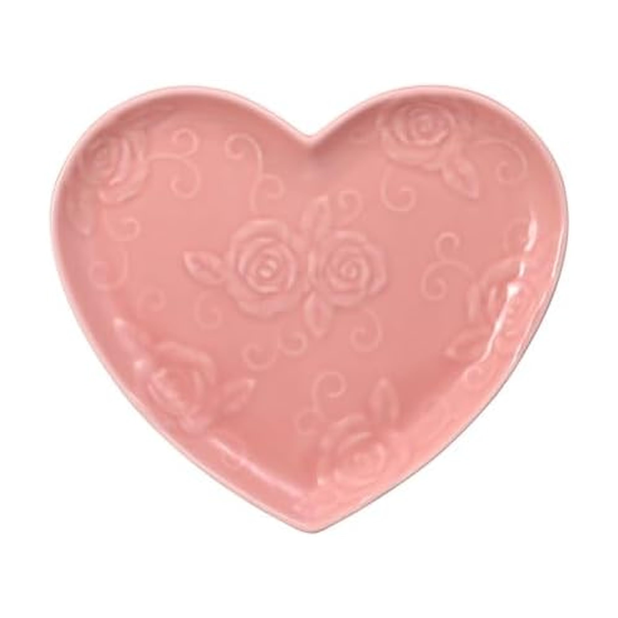 Pfaltzgraff Tearose Heart Salad Dessert Plate, 9" Pink