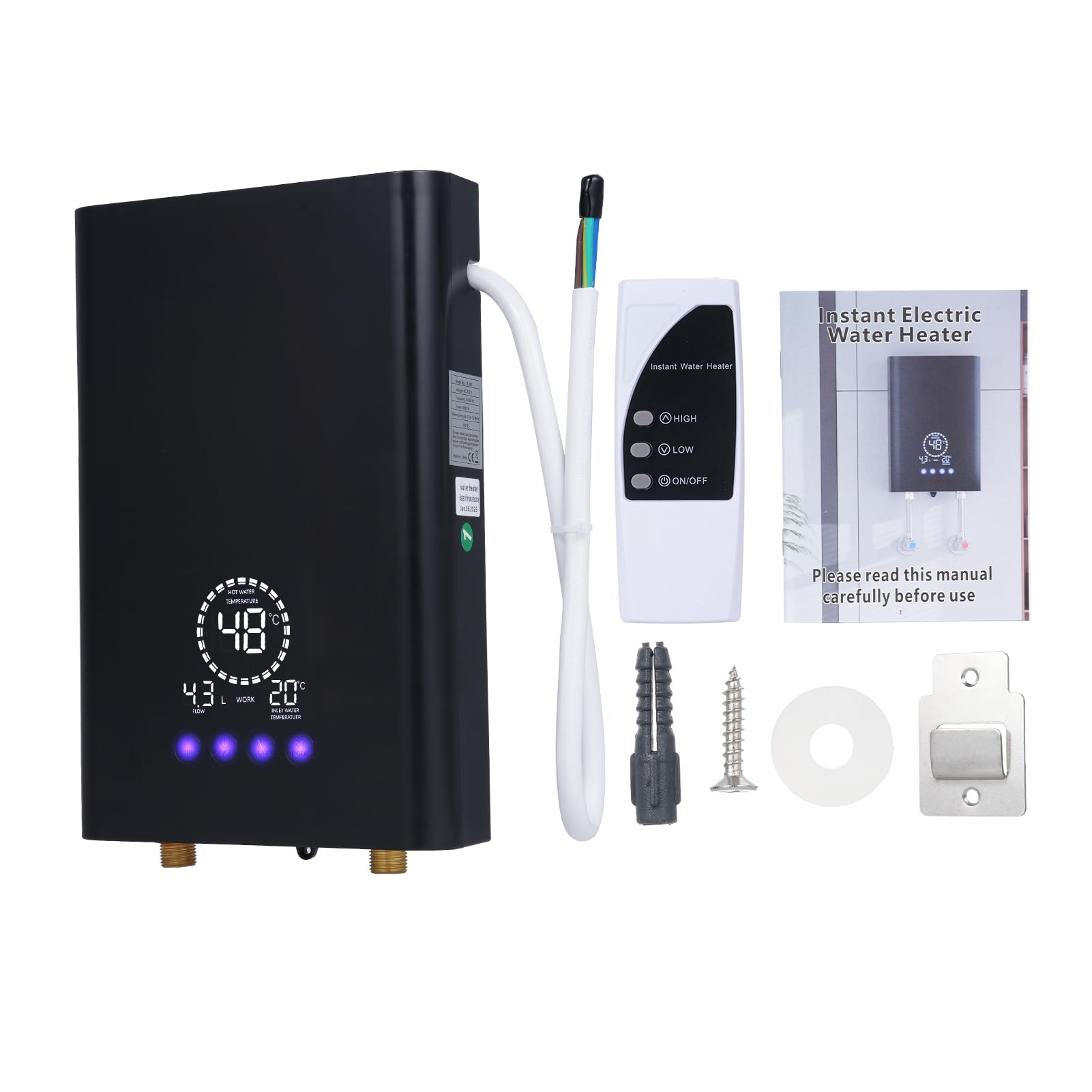 Calentador de Agua Inteligente con Pantalla Táctil 8500W 220V de Control por Voz para Calefacción Eficiente