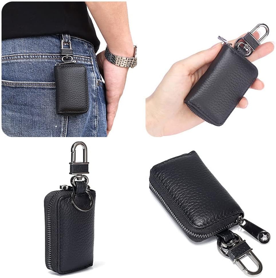 Car Key Wallet Men&women Keys Auto Keychain Zipper Pouch Case