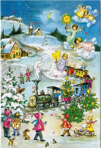 KORSCH VERLAG Adventskalenderkarte Zug 9783782742221