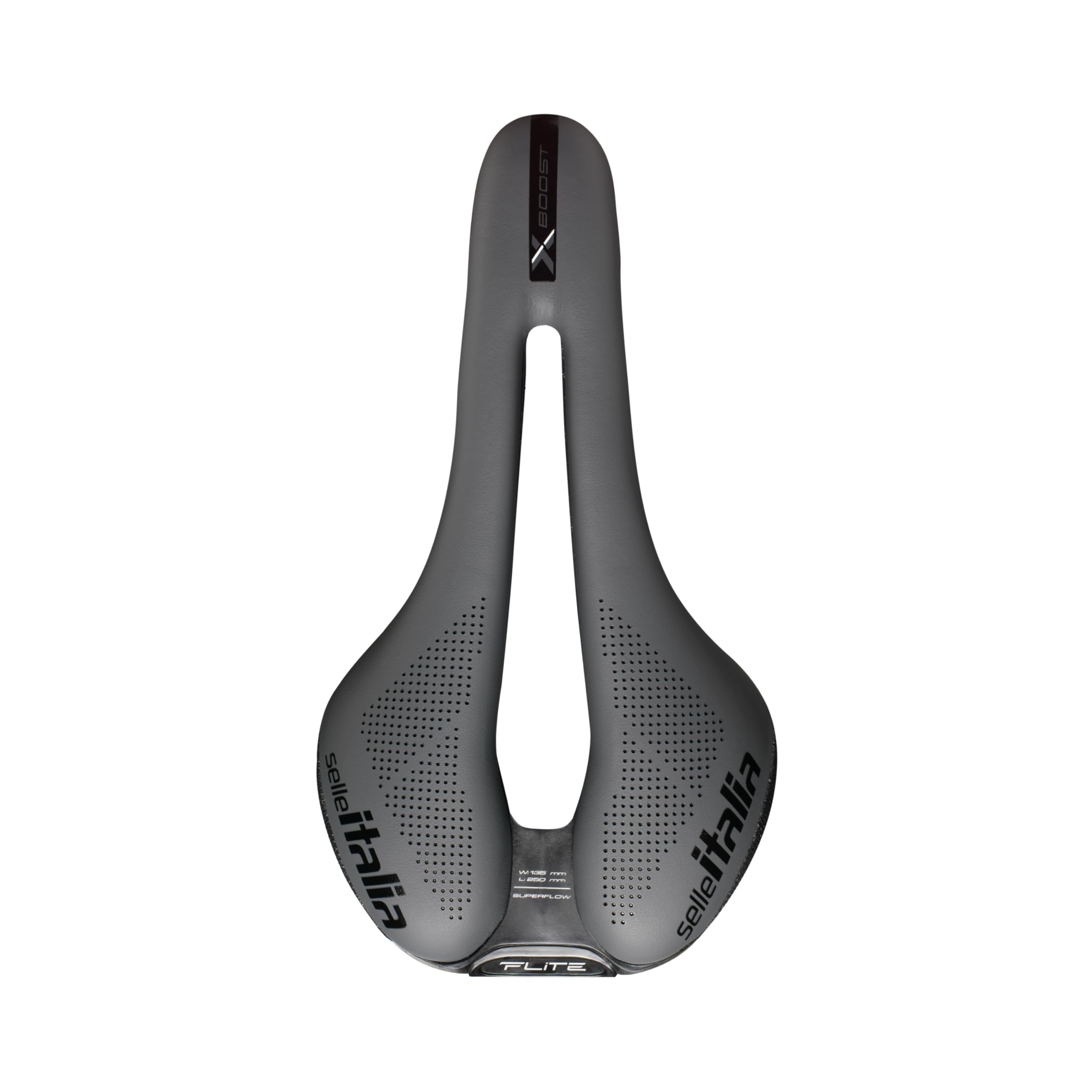 Selle Italia FLITE Boost X-Cross TI 316 Superflow – MTB & Offroad Sattel, Cross-Country, ergonomisch mit Superflow Loch, verstärkte Kanten, Stoßdämpfer