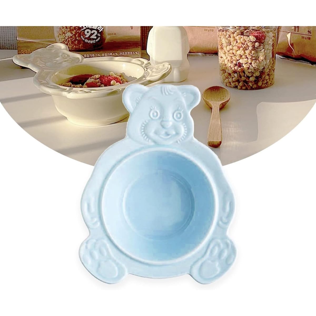 Bear bowl クマ型ボウル 陶器　レモンイエロー　4枚セット　バラ売り可 Amazon.co.jp: Drvruro インテリア ベアーボウル かわいい クマ型 お皿