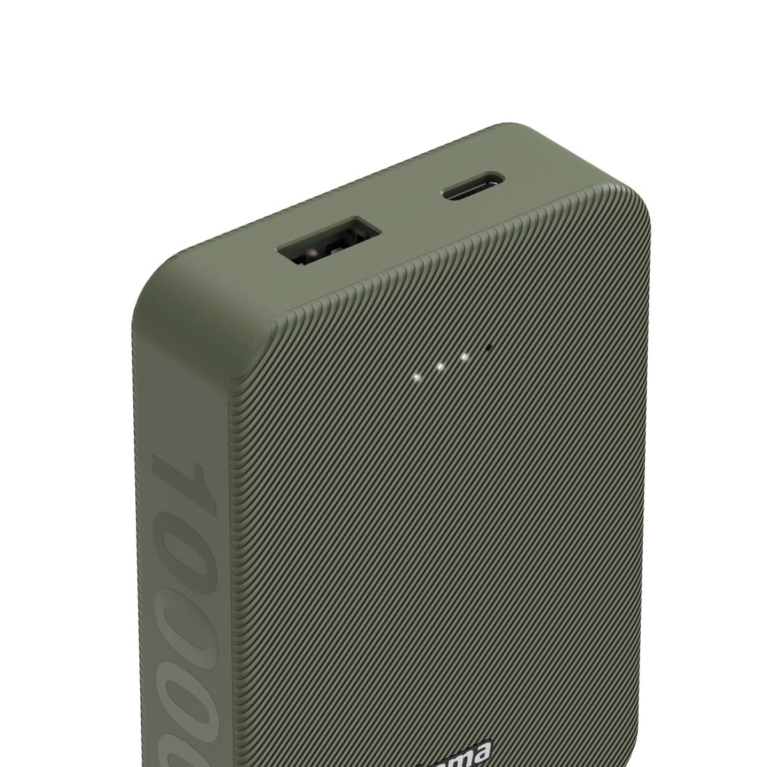 Hama Power Pack do ładowania telefonu 10000 mAh (powerbank, szybkie ładowanie, USB A, USB C, pojemny, lekki, mały, ładowarka) czerwony