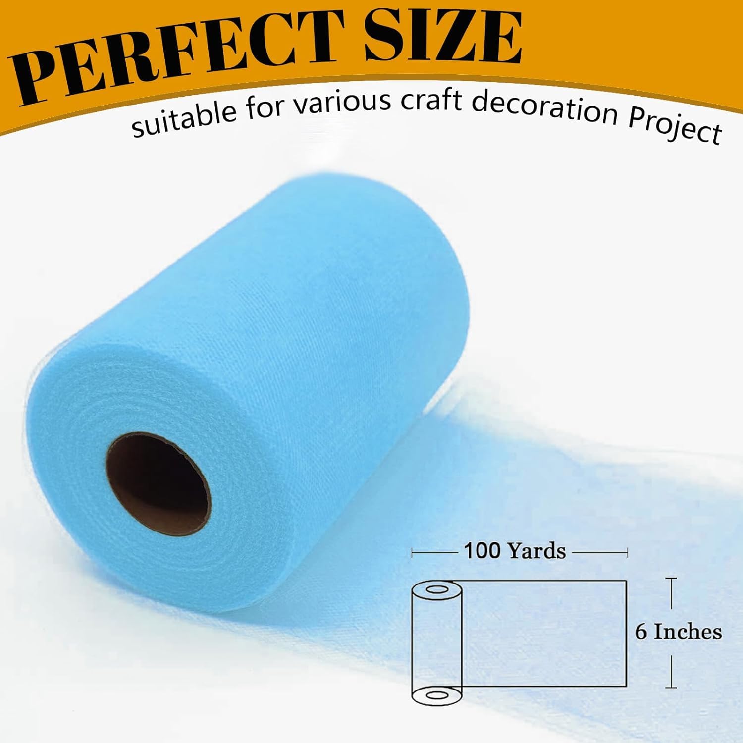 Fdit Bobine De Tulle Décoration De Mariage Bricolage Tulle Roll Spool