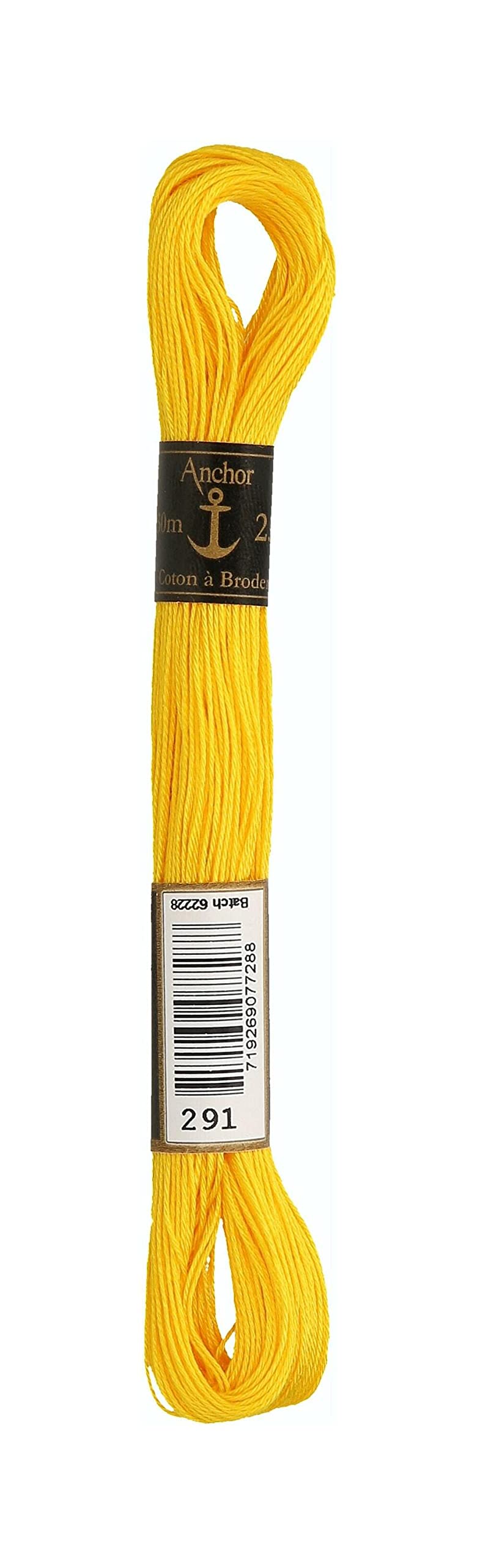 Anchor Embroidery Cotton, 4386025-00291, Colour: 291, Embroidery Threads