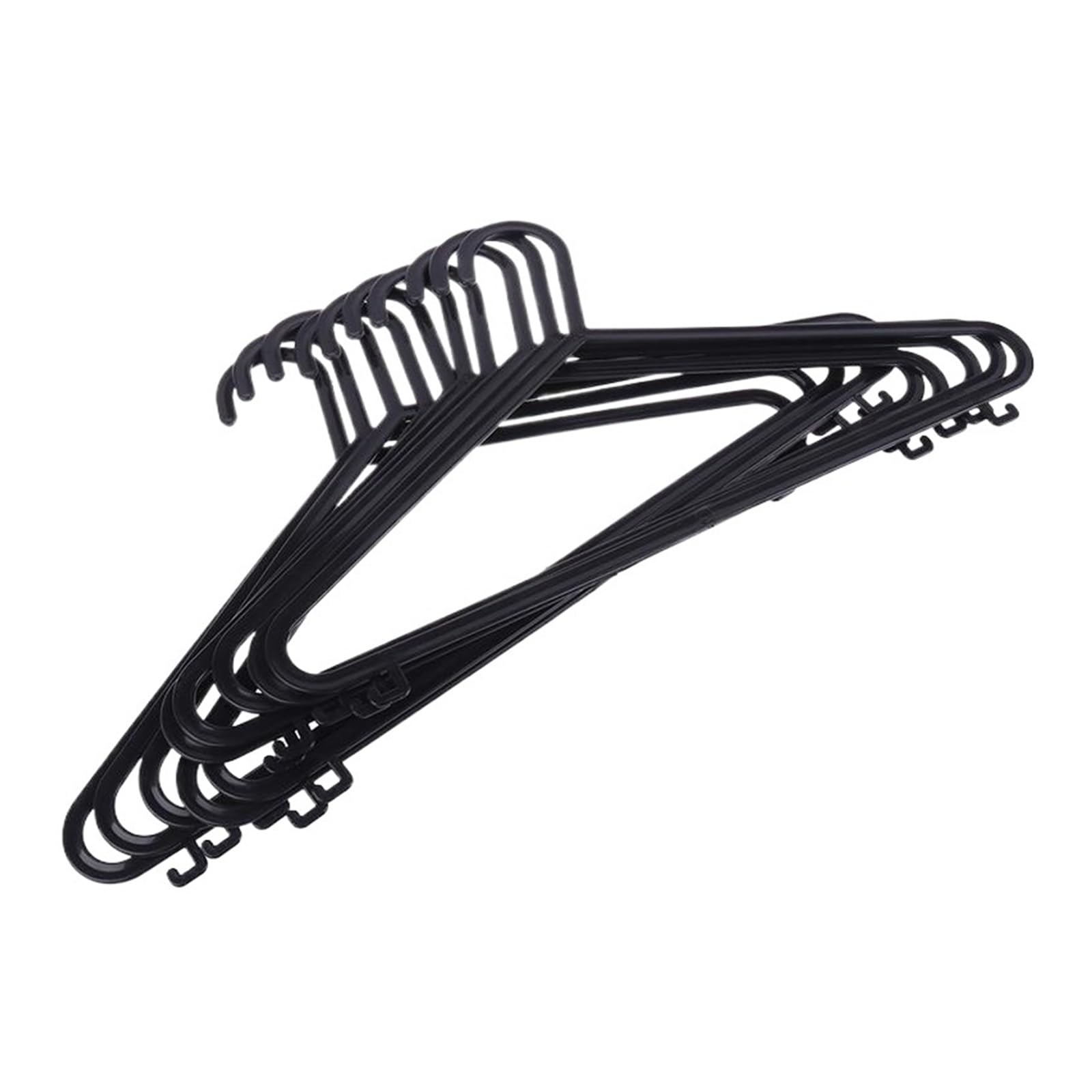 KFGISD, Black Adult Clothing Hanger Plastic Hangers Household Clothes Dress Organizer Dry Clothes Hanging Rack ，Hangers