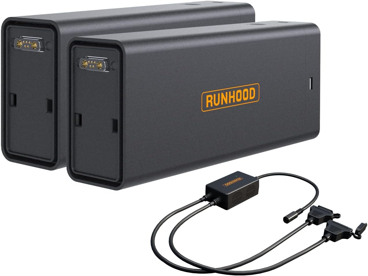 RUNHOOD 324Wh Energy Bar Lithium Battery with Solar Connector Cable for Portable Power Station DC&AC Engine Solar Panel and Other Electronics Module