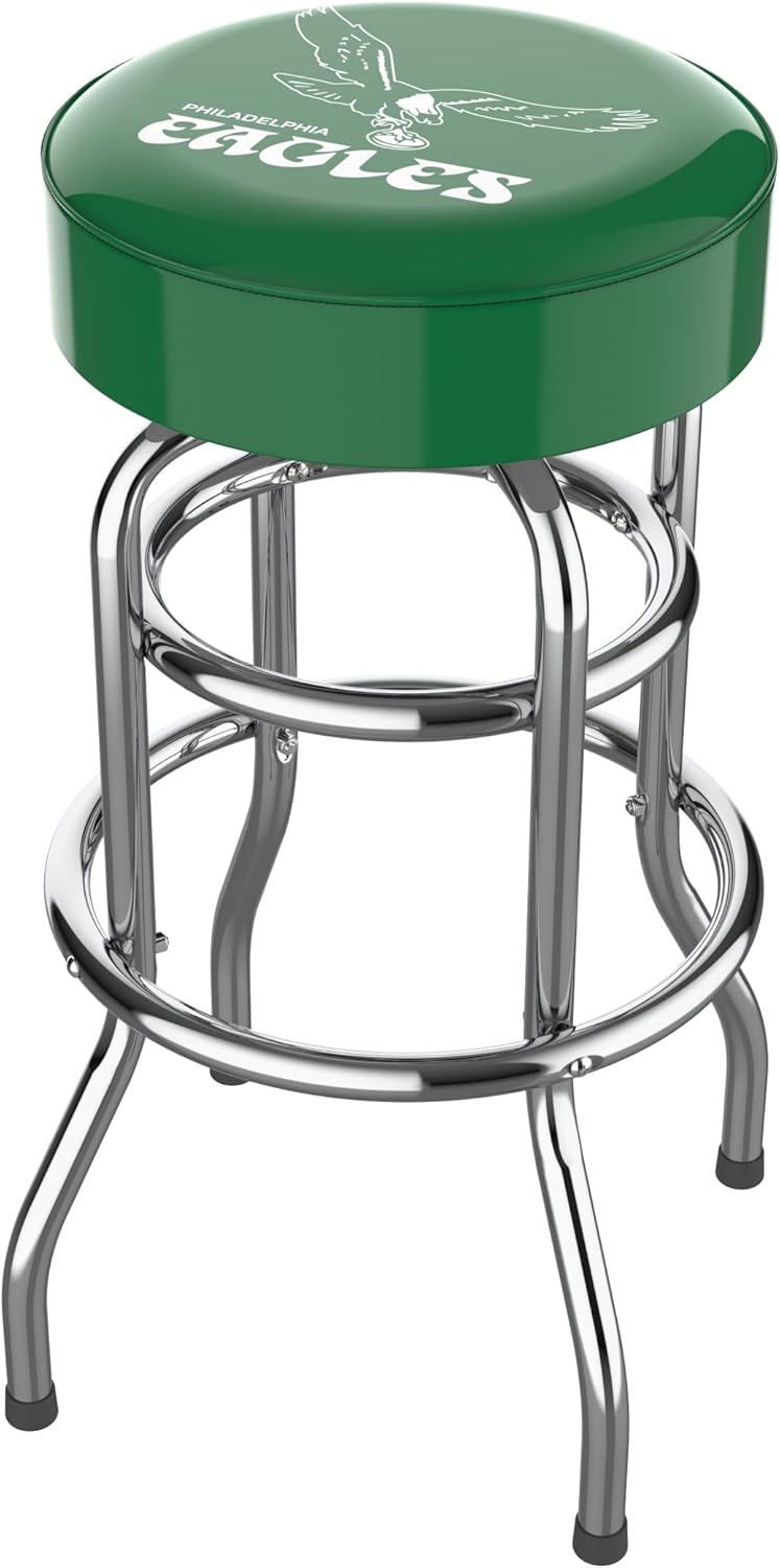 Imperial Philadelphia Eagles Throwback Logo Chrome Bar Stool