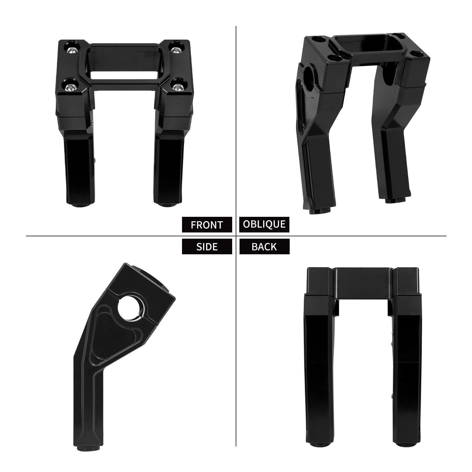 Wsporniki kierownicy Zacisk podwyższający kierownicę motocykla 6'' pasujący do Harley Softail Sport Glide Street Bob Riser zacisk(Handlebar Riser B)