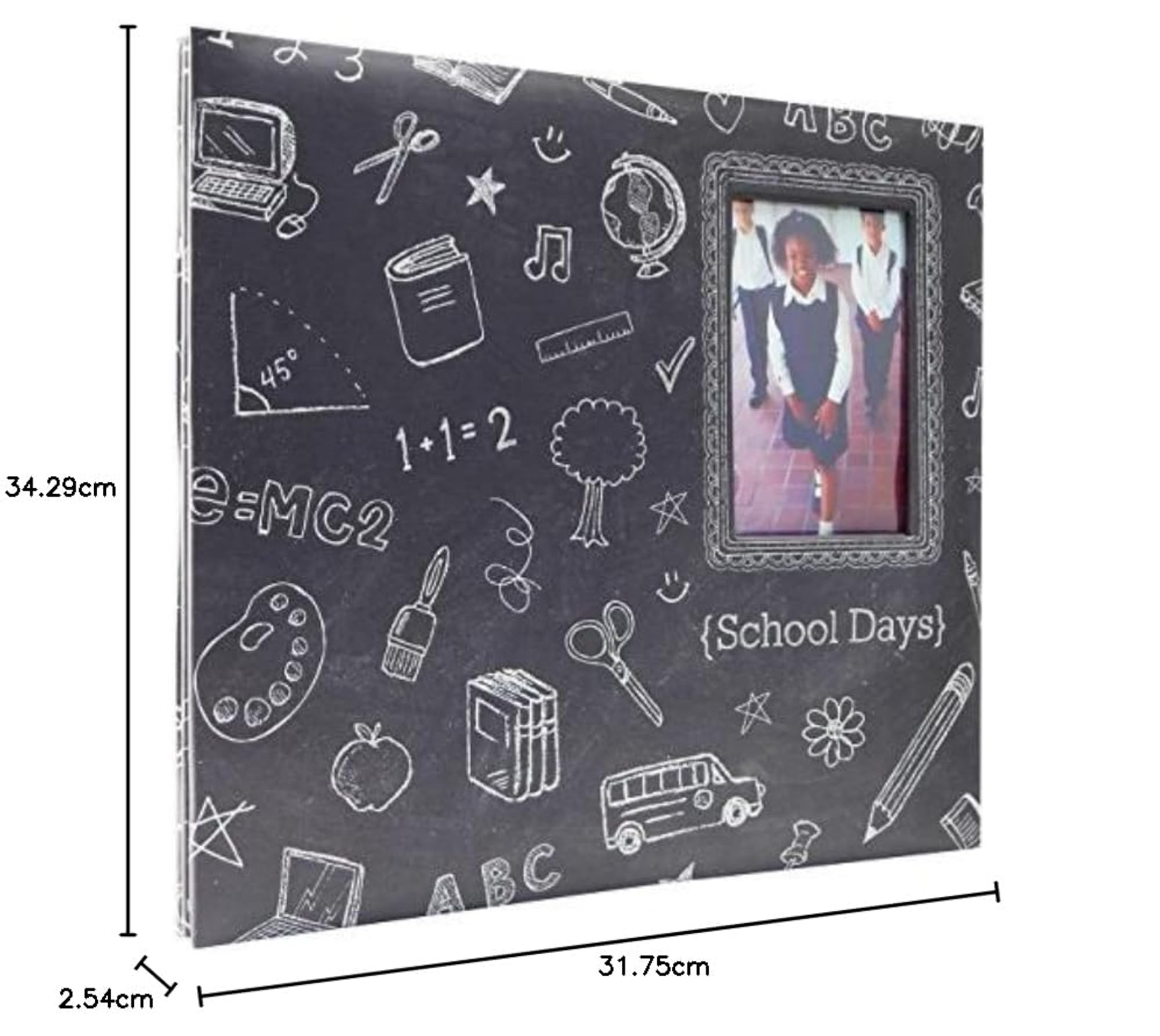 School Days Chalkboard Expandable Scrapbook