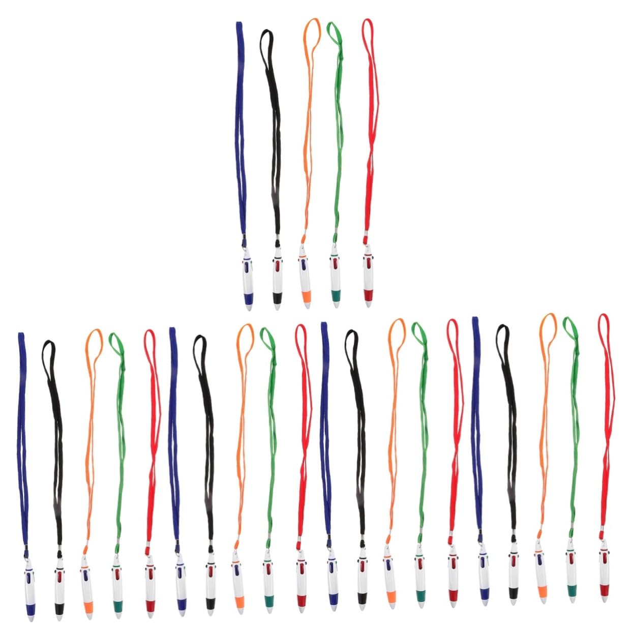 SHINEOFI 5 Series Pluma De Cordón Bolígrafos Pelota Escribiendo Vistoso Azul Pluma De Escribir Bolígrafo Multicolor Multifunción Con Cordón Páginas 5 Piezas X 5