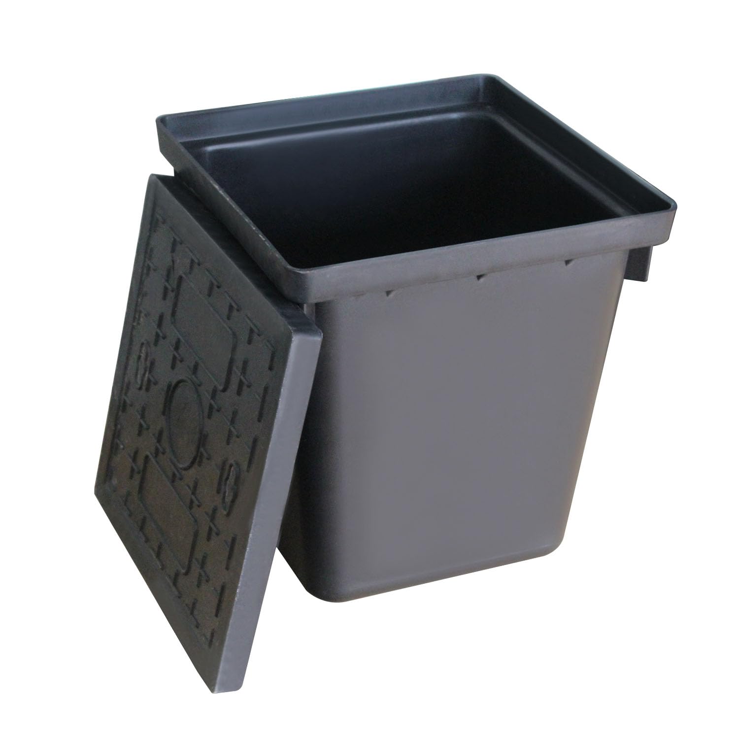 Arqueta electrica estanca para telecomunicaciones caja derivación eléctrica exterior conexión eléctrica exterior conexiones impermeable derivación exterior arqueta de plastico (L410mm W410mm H450mm)