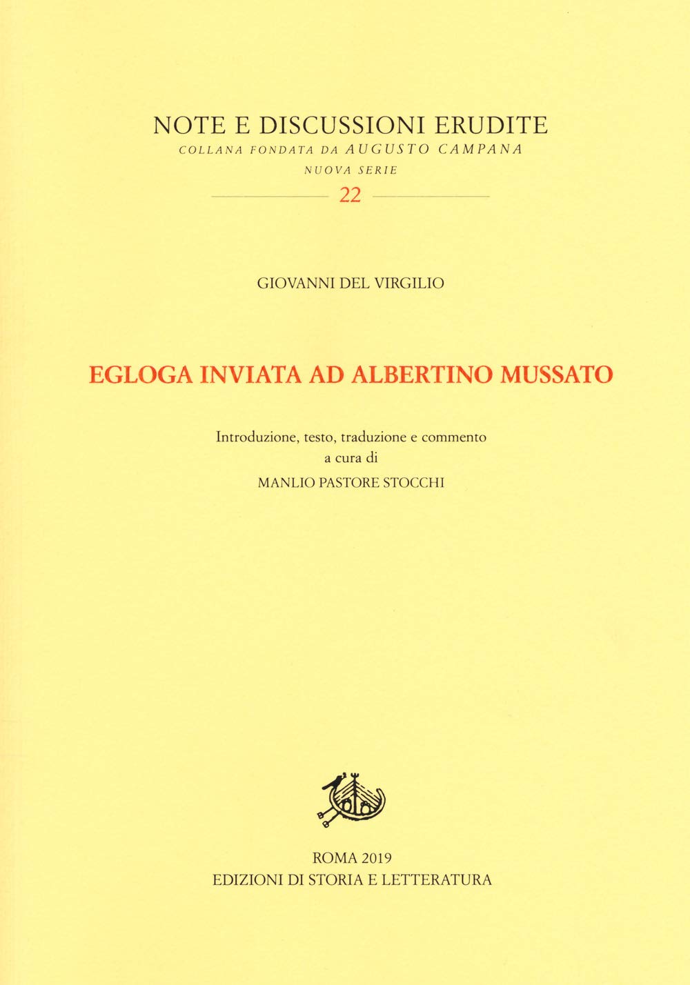 Egloga Inviata Ad Albertino Mussato. Testo Latino A Fronte. Ediz. Bilingue - 4