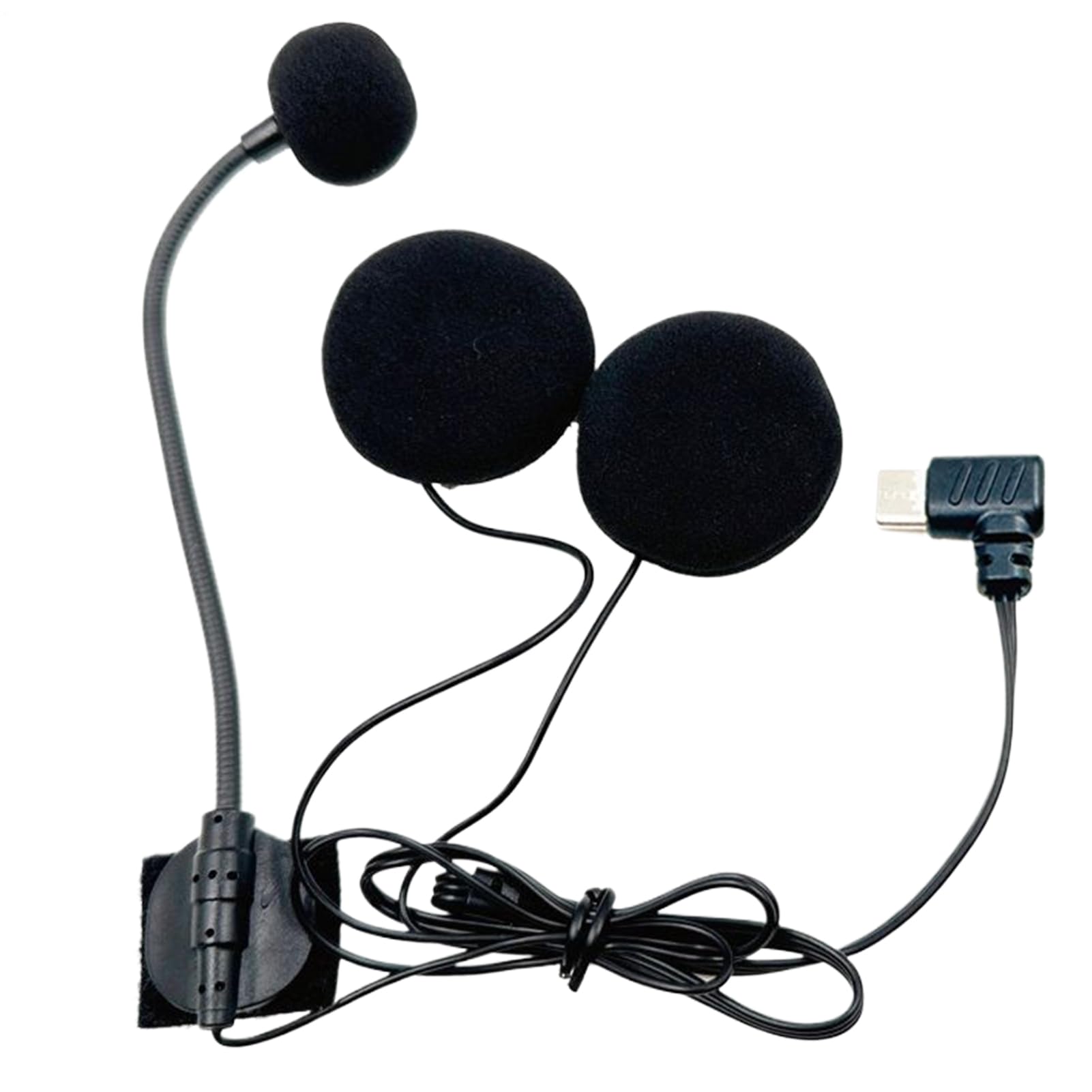 Generico Audio Per Moto | Microfono Integrato Per Caschi Da Moto - Cuffie con Connettore Type-C HD Antirumore per Sport e Podcasting
