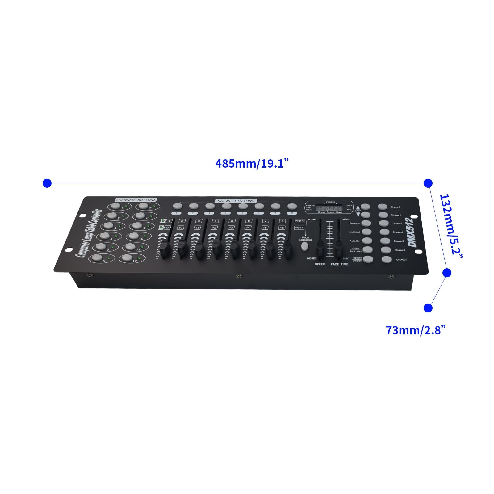 DMX192-Konsole, DMX-Lichtsteuerung, Steuerung der Beleuchtungsparameter/Realisierung der Szenenumschaltung/Steuerung mehrerer Geräte, verwendet für Hochzeit/Bühnenszene/Party/Konzert,DMX192
