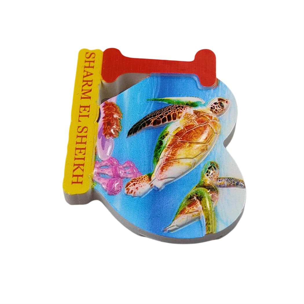 Calamita da frigorifero in resina 3D Hurghada Egitto, souvenir da viaggio, fatta a mano, decorazione per la casa e la cucina, regalo
