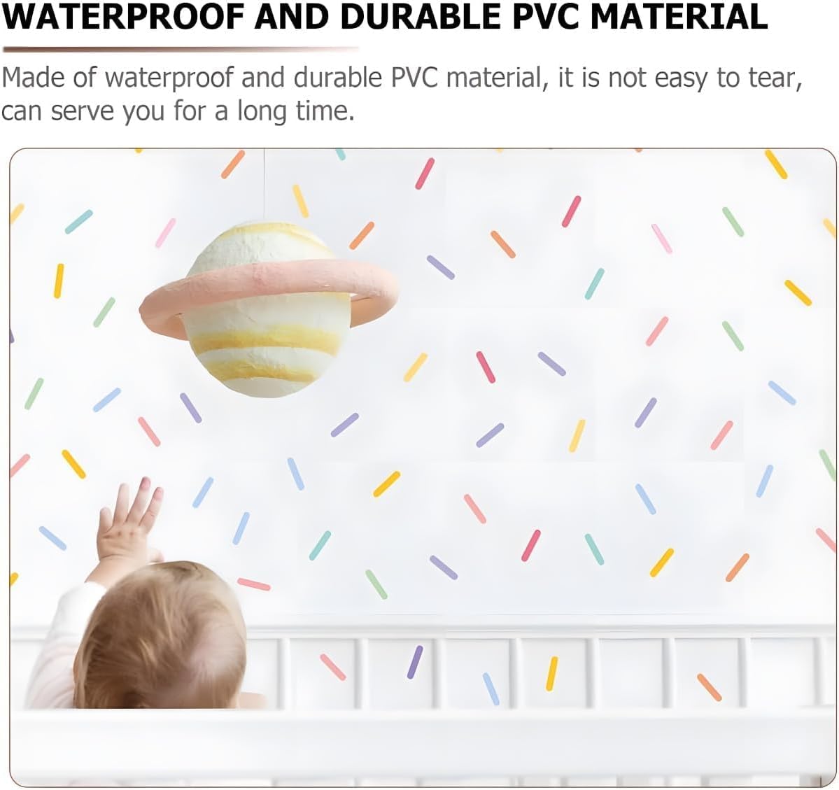 Aputue Duvar Çıkartmaları, Çocuklar için 8 Sayfa DIY Ev Dekorasyon Duvar Çıkartmaları, Çıkarılabilir Renkli Duvar Çıkartmaları, Çocuk Odası, Yatak Odası, Oturma Odası ve Oyun Odası için (Konfeti)