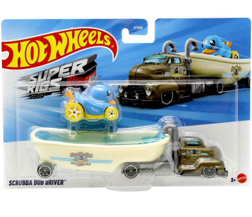 Hot Wheels Super Rigs Scrubba Dub Driver 1:64 miniatura 1