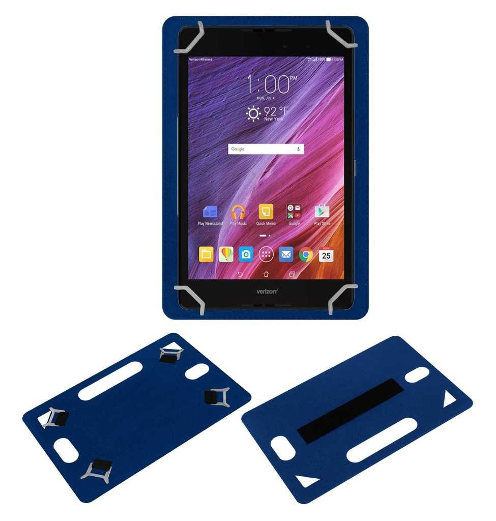 ACM Leather Back Hand Case Compatible with Asus Zenpad Z8 Tablet Cover Blue