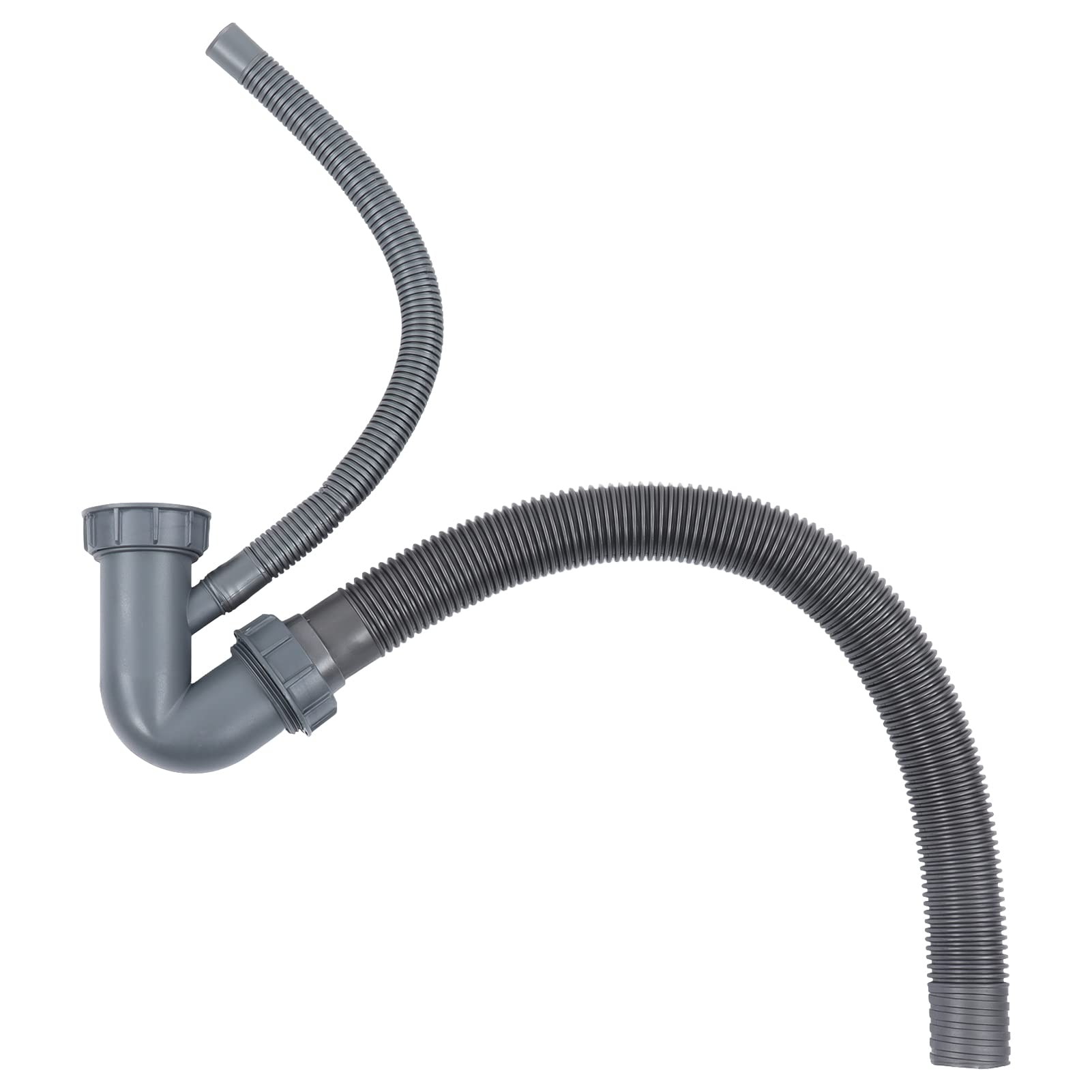 Yctze Mini Lavabo Redondo de Acero Inoxidable para Fregadero de Cocina, con Accesorio de Desagüe y Diseño de Montaje Doble, Diámetro de 30cm