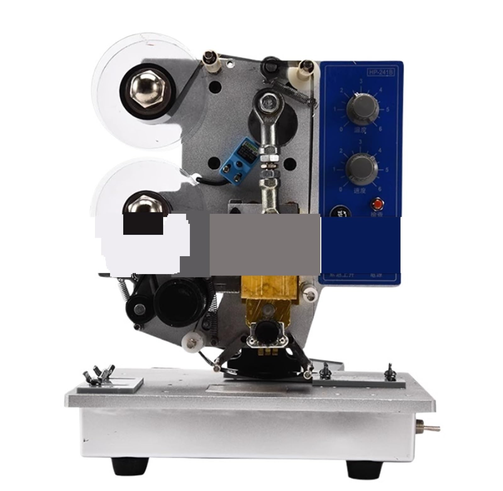 CVFRDD Hot Stamping Machine Kit Semi Automatic Hot Stamp Coding Machine Ribbon Date Character Code Printer