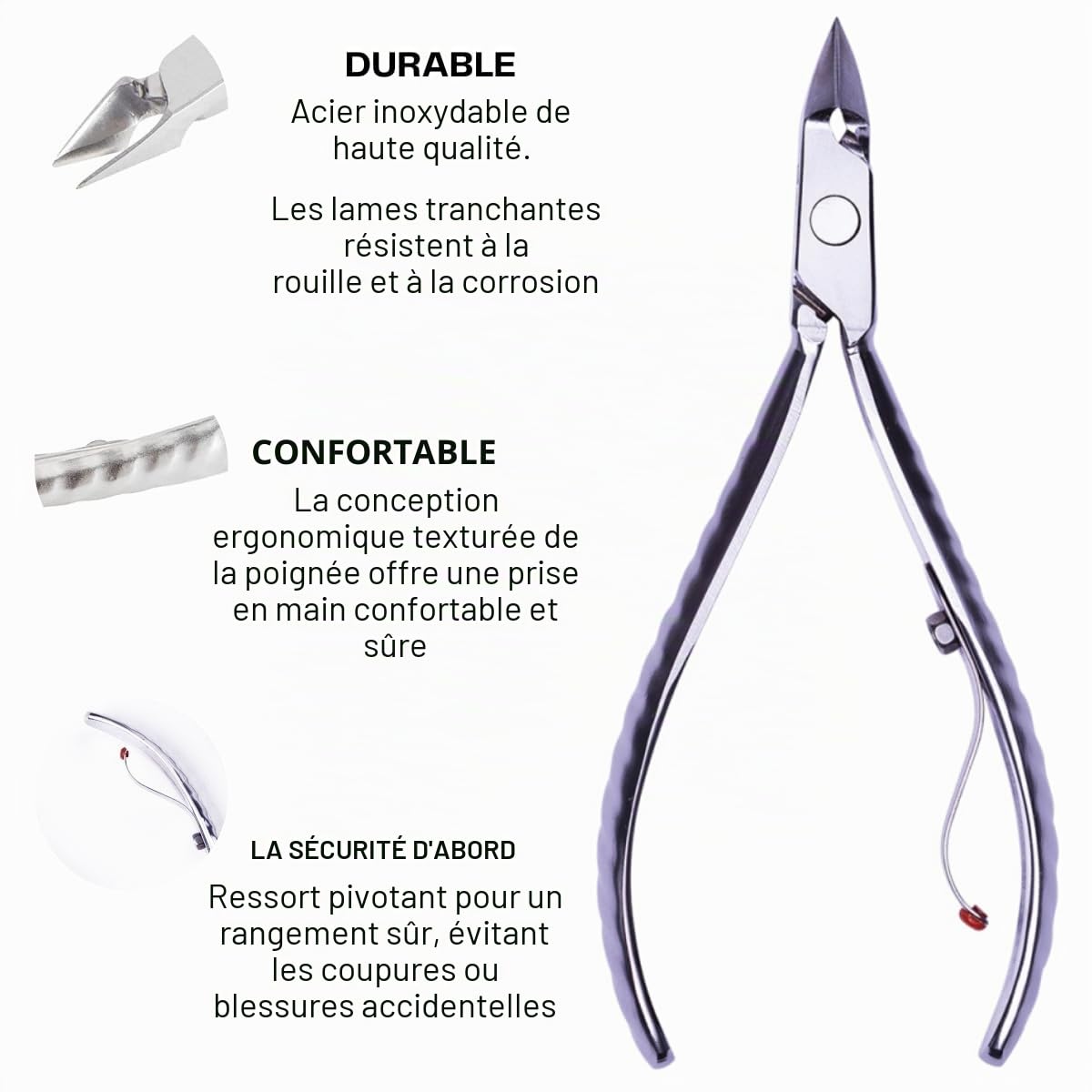 Mundial | Kit pince cuticules + dessous de pied + poinçon Mundial 778