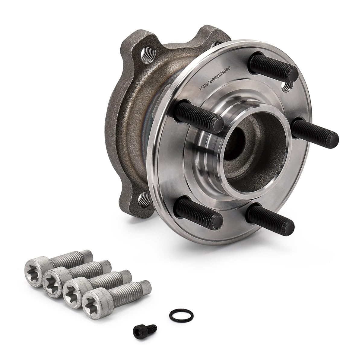 RIDEX 654W0404 Juego de cojinete de rueda Trasero ambos lados con sensor ABS incorporado con tornillos Compatible con FORD MONDEO IV Turnier BA7