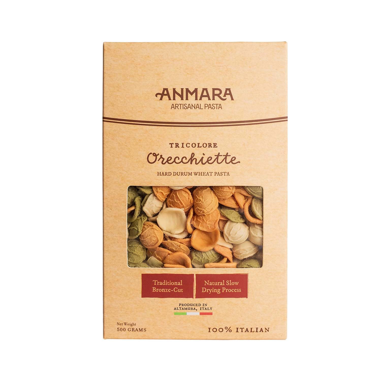 Anmara Artisanal Tricolore Orecchiette Pasta, 500 g-image-22