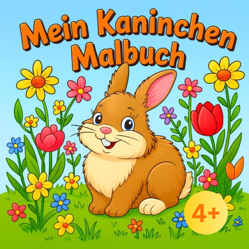 Mein Kaninchen Malbuch: Mit 40 tollen Bilder von süßen Kaninchen, zum fördern der Kreativität und zum entspannen