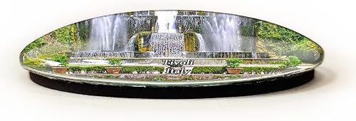 Miniatura 2 de Tivoli Italy Magnet Fridge Refrigerator Freezer Magnet Sticker Souvenir Decorations Oval Crystal Magnet Kitchen Whiteboard