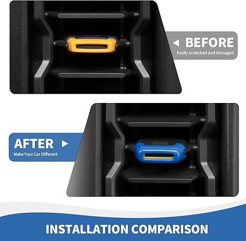 Miniatura 5 de para Bronco - Ajuste de salida de aire acondicionado 4 piezas, cubierta de ventilación de salida de aire central compatible con accesorios