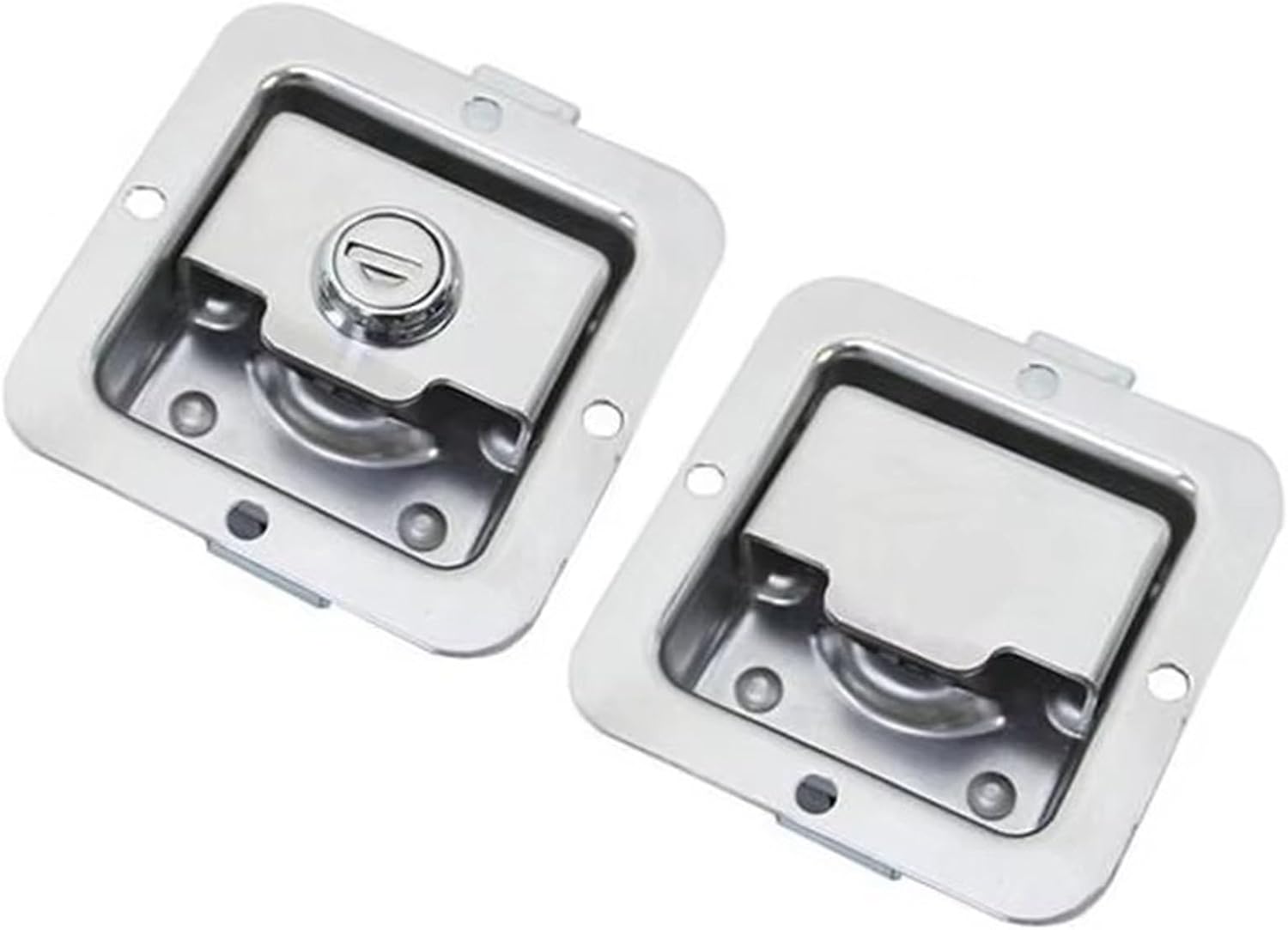 XK105 Tool Box Latch Paddle Trailer Rear Semi Body Recessed Handle Truck Door Lock 1Pcs(XK105S)
