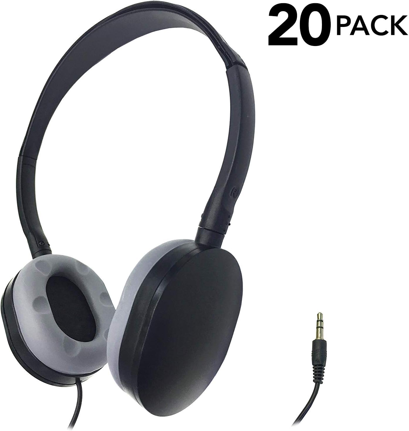 SmithOutlet 20 Pack Rubber Earpad Stereo Headphones