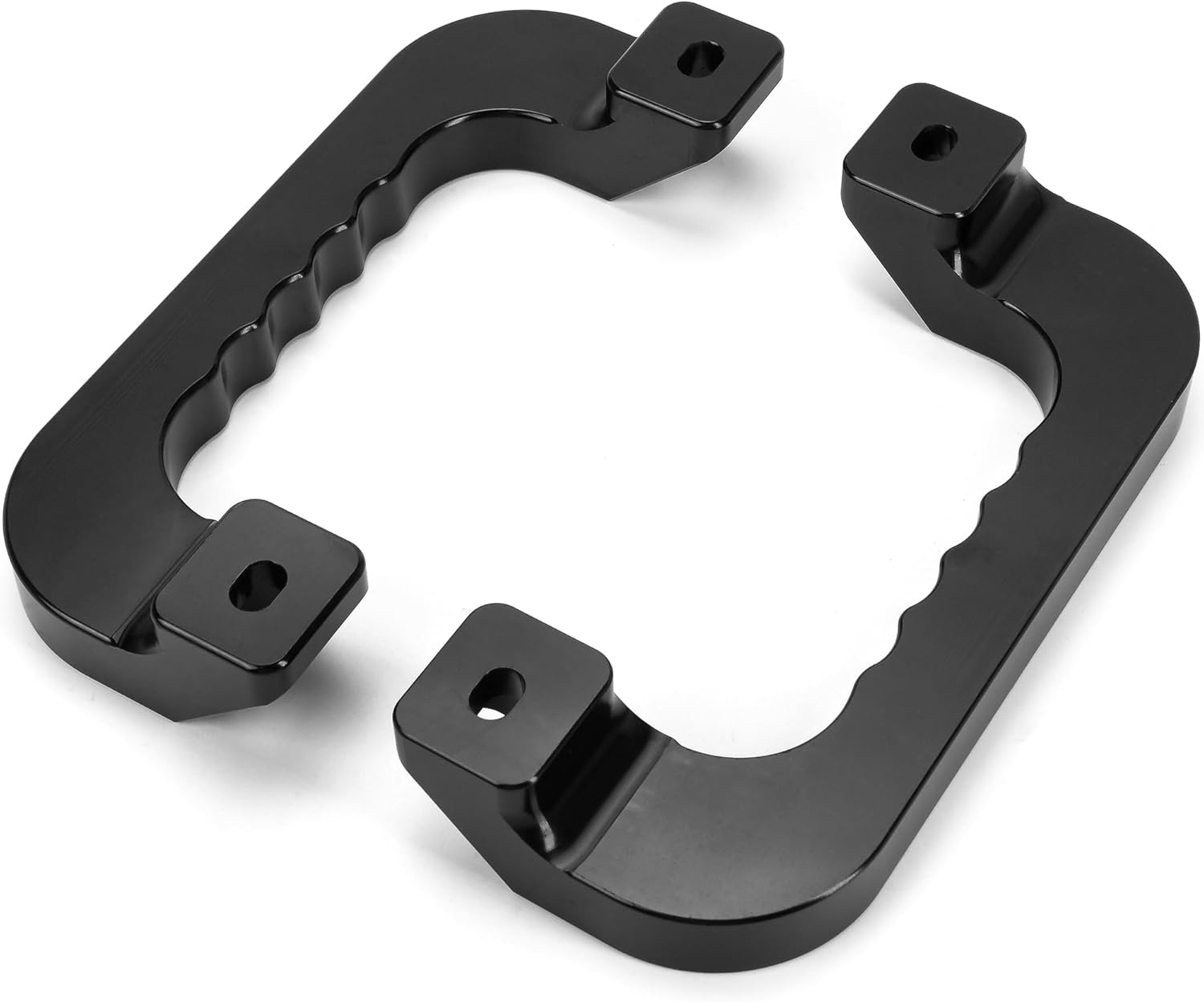 Interior Grab Handle Car Grip - 2 Pack Assist Replacement Passenger Roof Sturdy Billet Handles Heavy Duty Premium Ideal for Camper Trailer RV Handrail Safety Aluminium Alloy Enclosed Door Bar, Black