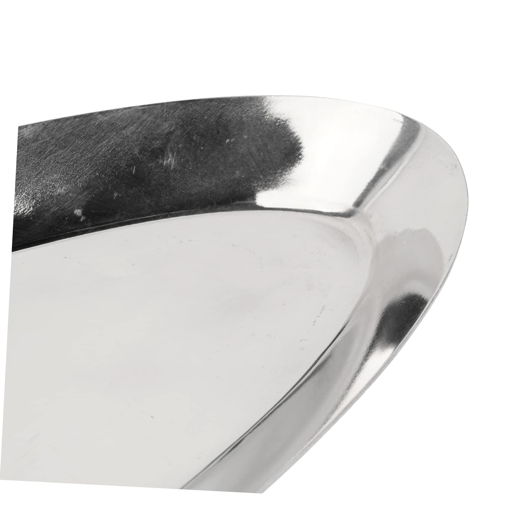 Vassoio da Portata Creativo in Acciaio Inox a Forma Ellittica Argento