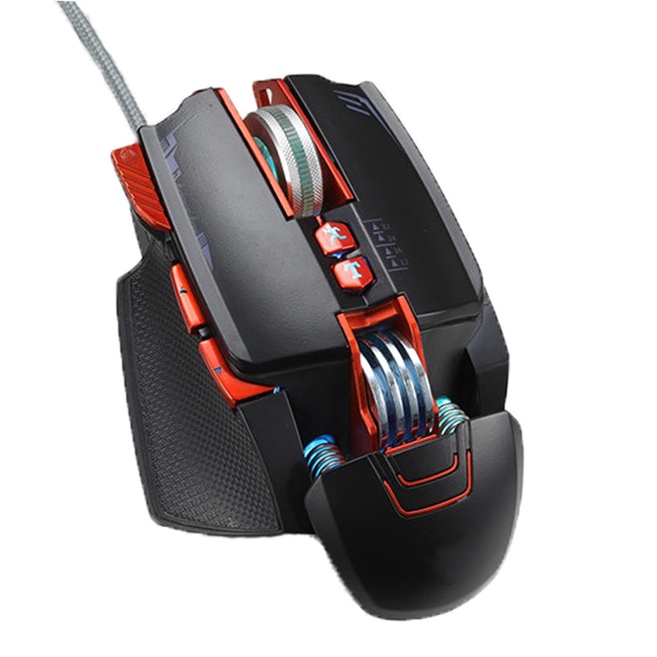 jojofuny 1pezzi Mouse Da Gioco Meccanico Usb Collegamento e Gioco Mouse Per Computer Luce Elegante Moda Ergonomico Per Casa e Ufficio Compatibile Notebook