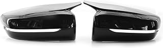 Substituição das capas dos retrovisores laterais da porta estilo M preto brilhante para BMW 3' G20 5' G30 17-2020 Capas de espelho lateral de fibra de carbono para BMW G30 G20